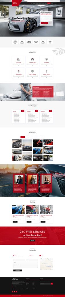 Carzone - Car Repairing & Car Detailing Services Website Template