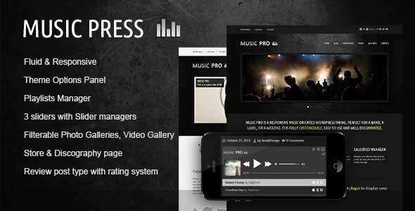 Music Pro - Music Oriented WordPress 